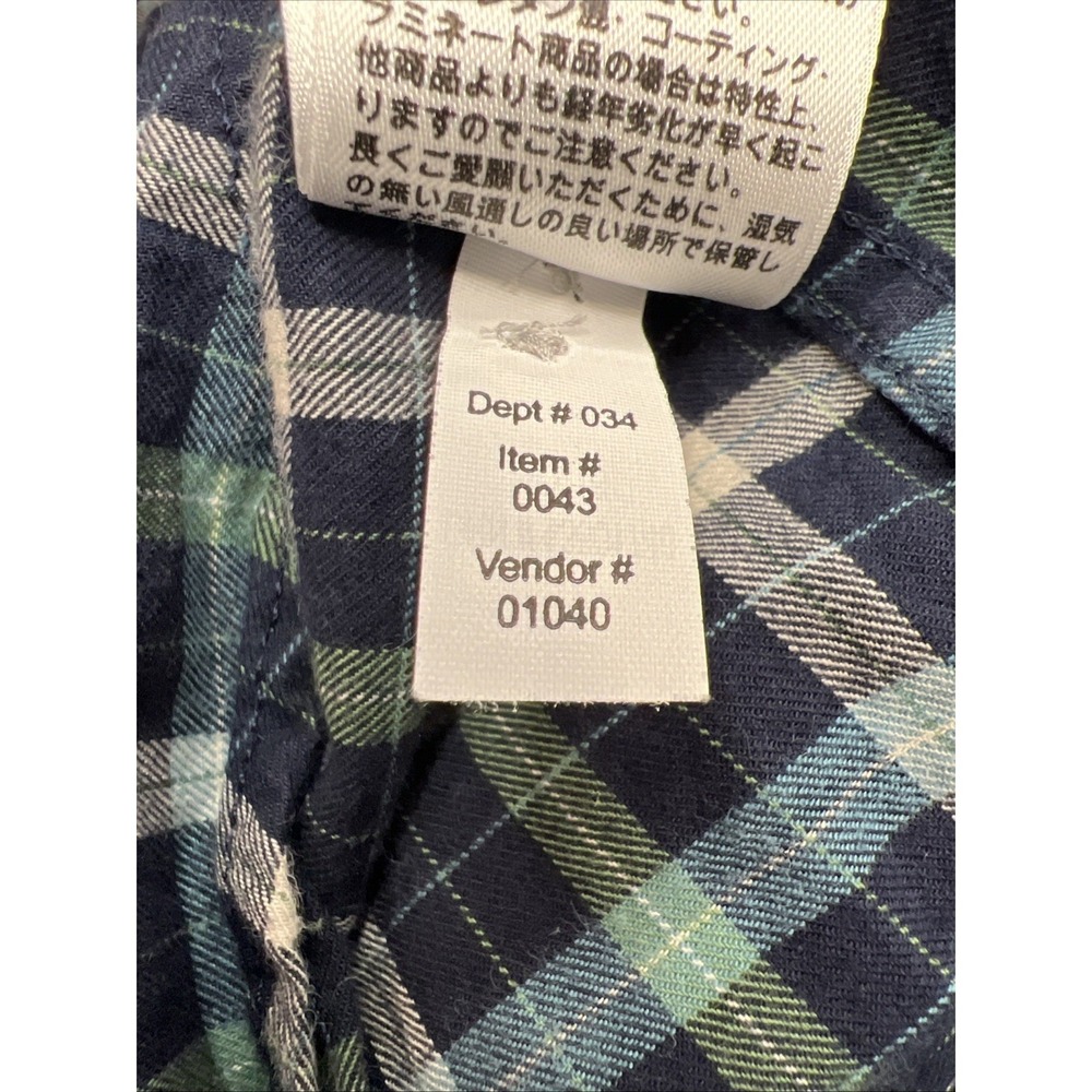Eddie Bauer Classic Fit 3XL Plaid Flannel Shirt 100% Cotton Soft HO16 2016 - Picture 6 of 14